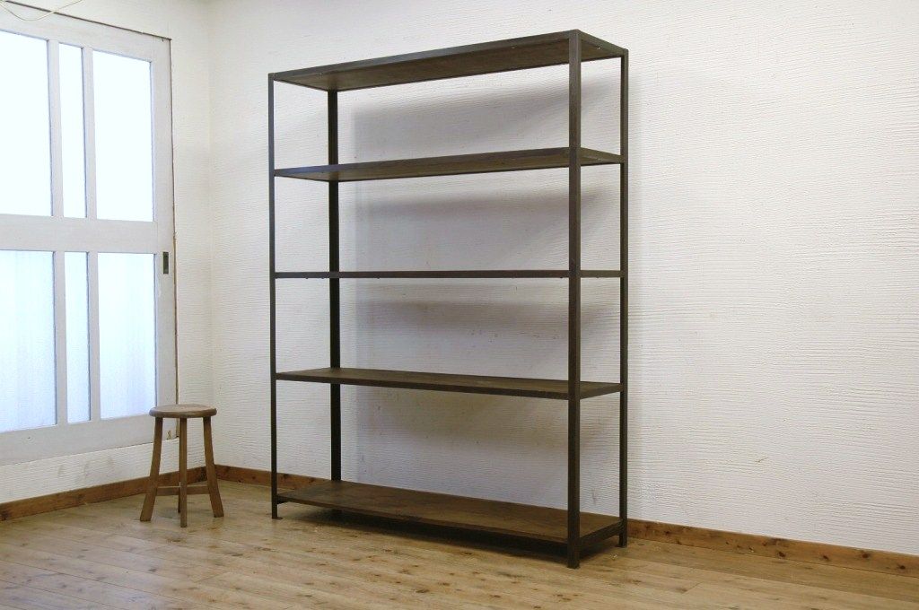 アンティーク家具　◆重厚なアイアンラック