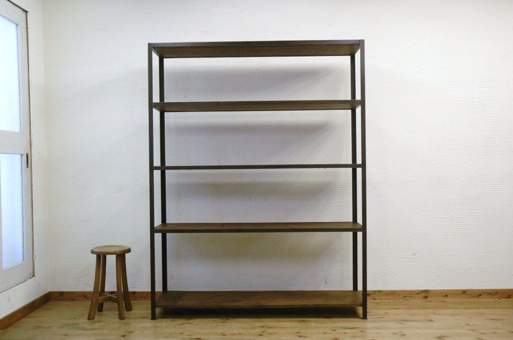 アンティーク家具　◆重厚なアイアンラック