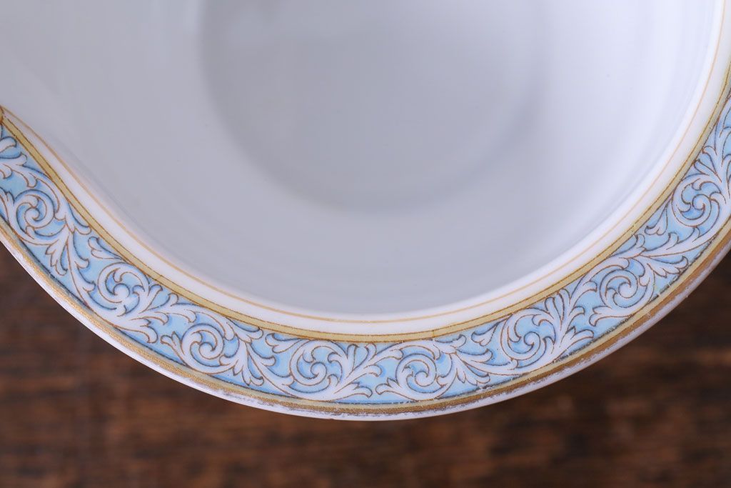 アンティーク雑貨　中古　ノリタケ(Noritake)　上品な花柄のミルクピッチャー(クリーマー、ミルクポット)