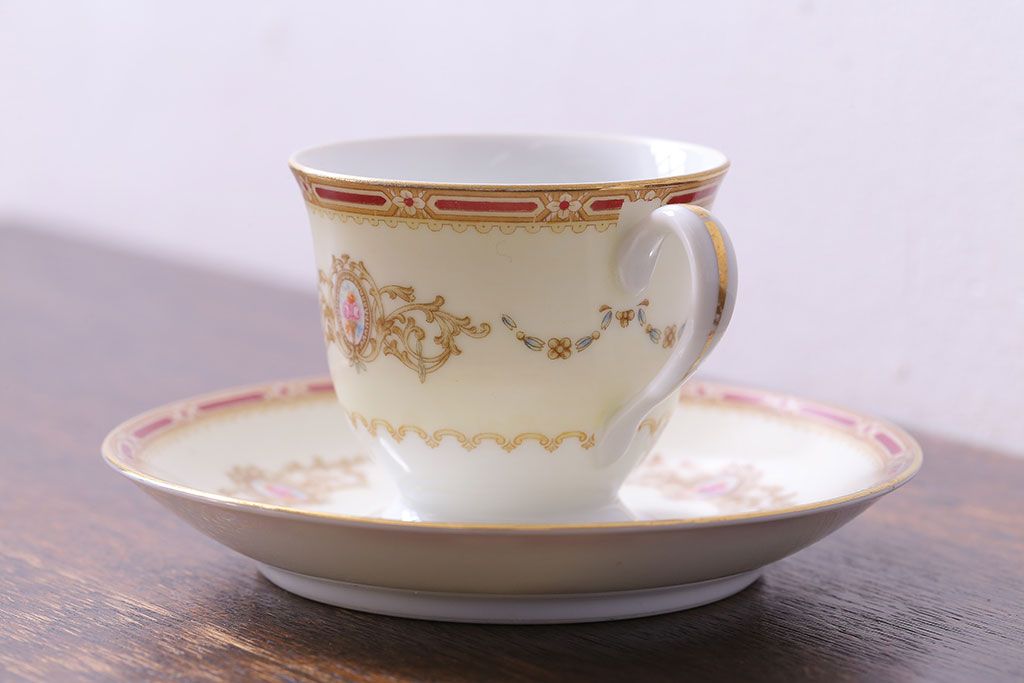 アンティーク雑貨　【S様ご成約済み・ご決済用】中古　ノリタケ(Noritake)のコーヒーカップ&ソーサー