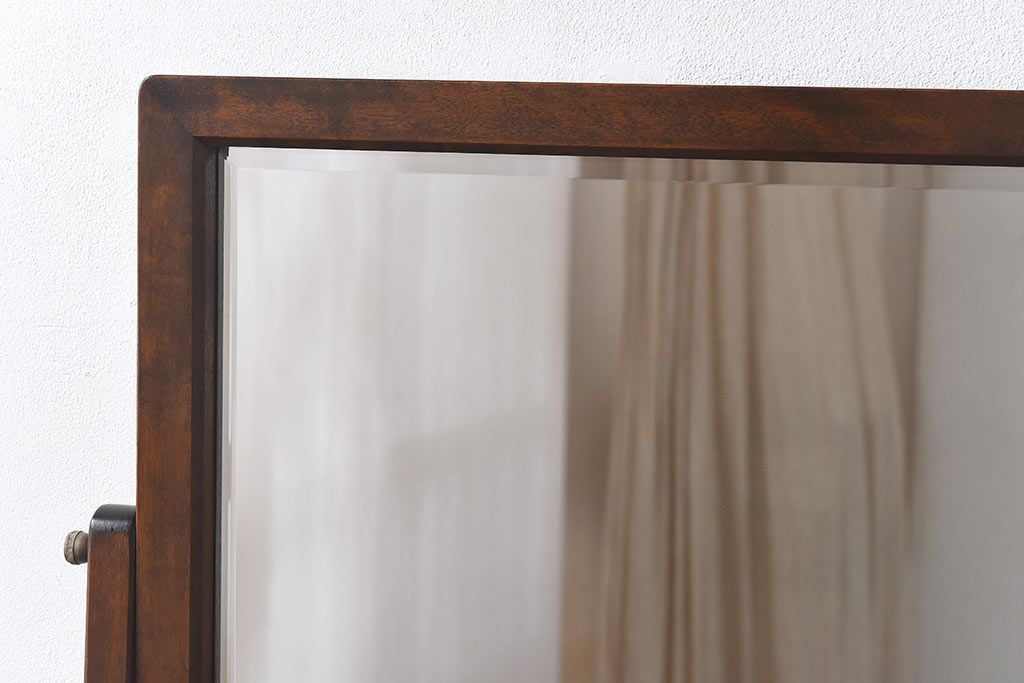 中古　松本民芸家具　#309型　面取りの意匠が美しい一面鏡(ドレッサー、鏡台)(定価約31万円)です。