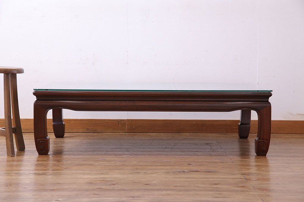中古美品　大阪唐木指物　職人の手仕事の良さが感じられるローテーブル(座卓、テーブル)(定価約90万円)