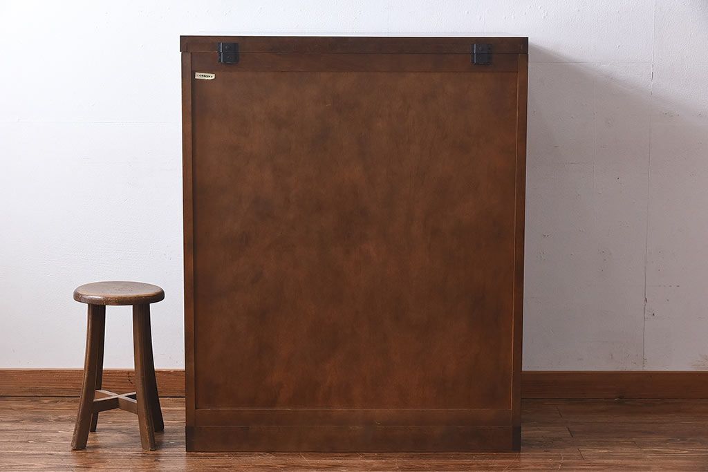 中古　北海道民芸家具　特注品　奥行のある仕様の整理タンス(チェスト)