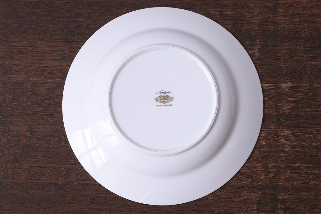 アンティーク雑貨　中古　ノリタケ(Noritake、則武)　可憐な花柄が魅力のスープ皿(洋食器)2枚セット(1)