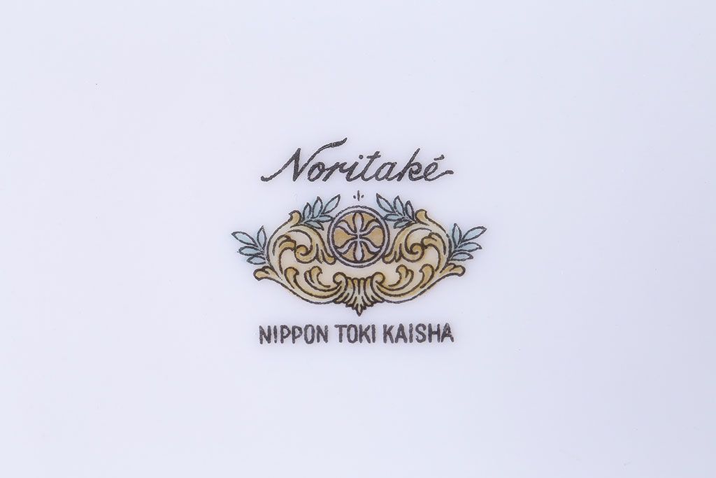 アンティーク雑貨　中古　ノリタケ(Noritake、則武)　可憐な花柄が魅力のスープ皿(洋食器)2枚セット(3)
