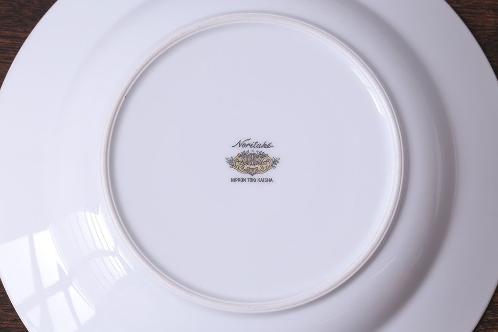 中古　ノリタケ(Noritake、則武)　可憐な花柄が魅力のスープ皿(洋食器)2枚セット