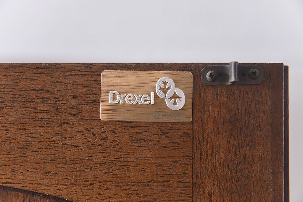 中古　DREXEL HERITAGE(ドレクセルヘリテイジ)　Triune(トライユン)シリーズ・マホガニー材ワードローブ(引き出し付き、キャビネット、収納棚、戸棚)(定価約90万円)