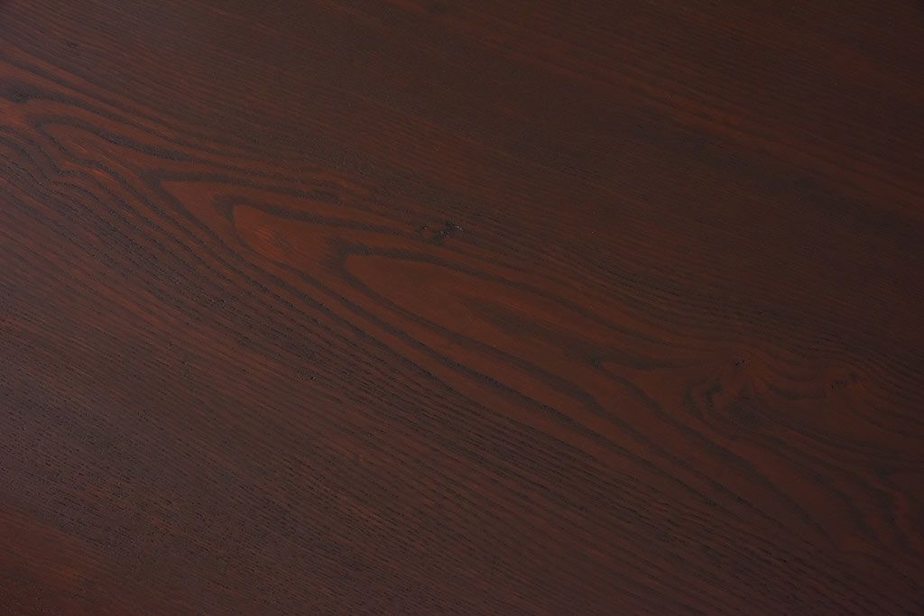 アンティーク家具　和製アンティーク　栗材　味わいある古い木の角ちゃぶ台(座卓)