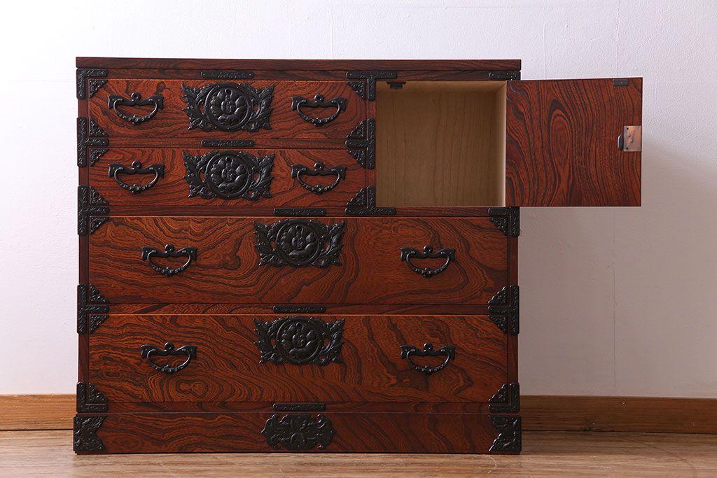 中古 伝統民芸家具 岩谷堂箪笥　整理箪笥(和タンス、衣装箪笥)(定価約39万円)