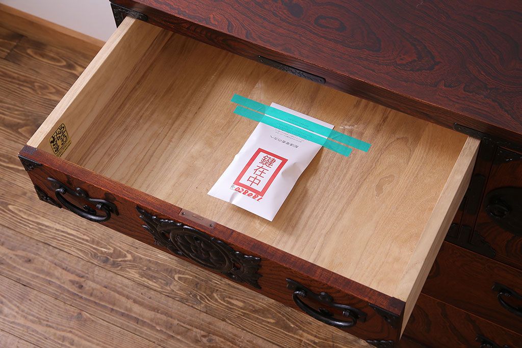 中古 伝統民芸家具 岩谷堂箪笥　整理箪笥(和タンス、衣装箪笥)(定価約39万円)