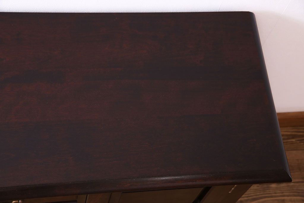 中古　松本民芸家具　A型サイドボード(リビングボード、キャビネット、ローボード)(定価約32万円)
