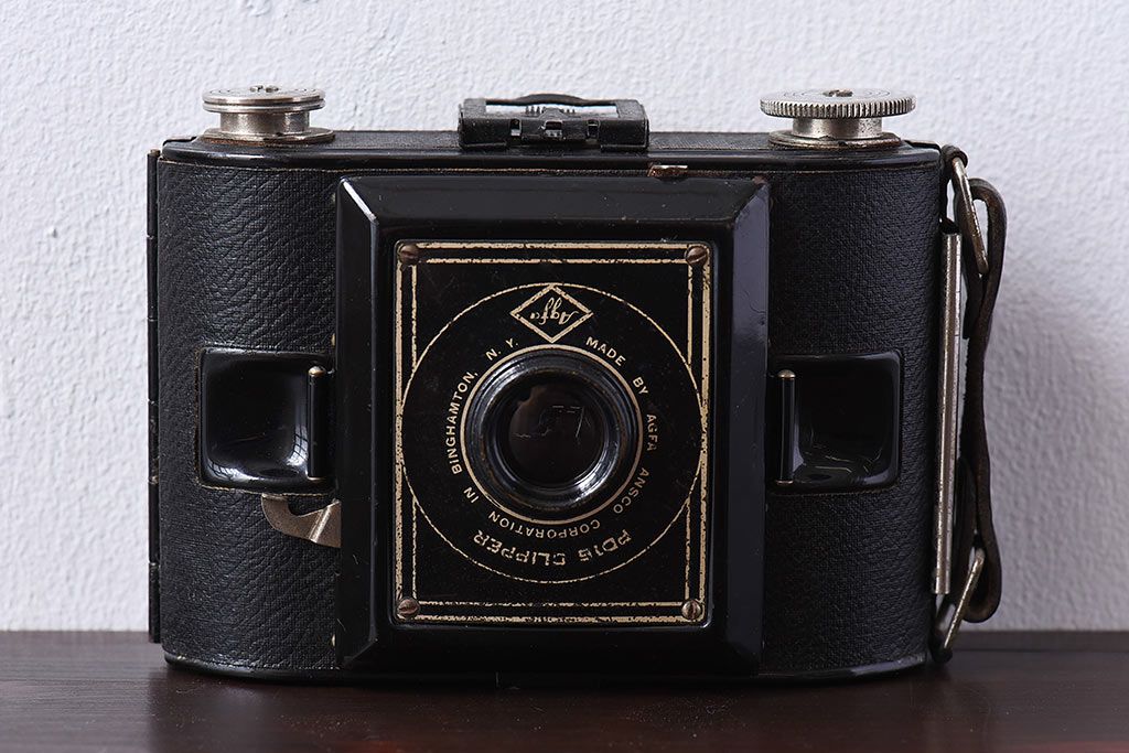 アンティーク雑貨　ビンテージ　Agfa ANSCO  PD16 CLIPPER(クリッパー)　蛇腹カメラ