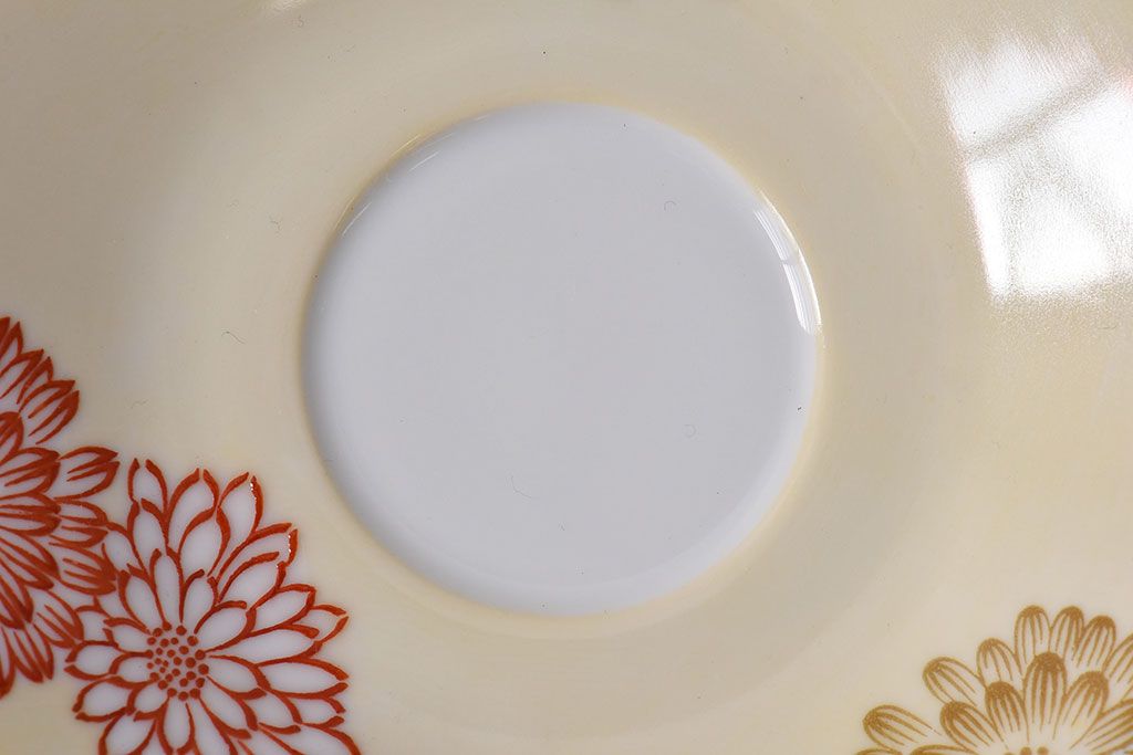 アンティーク雑貨　オールドノリタケ(則武・日陶)　レトロなデザインのカップ&ソーサー(洋食器)2客セット