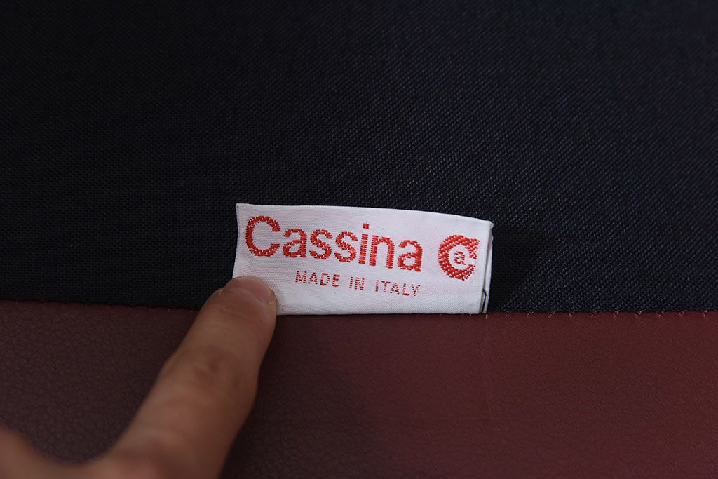 中古　Cassina(カッシーナ)　MARALUNGA(マラルンガ)　本革　FY革　1Pソファ(定価約100万円)