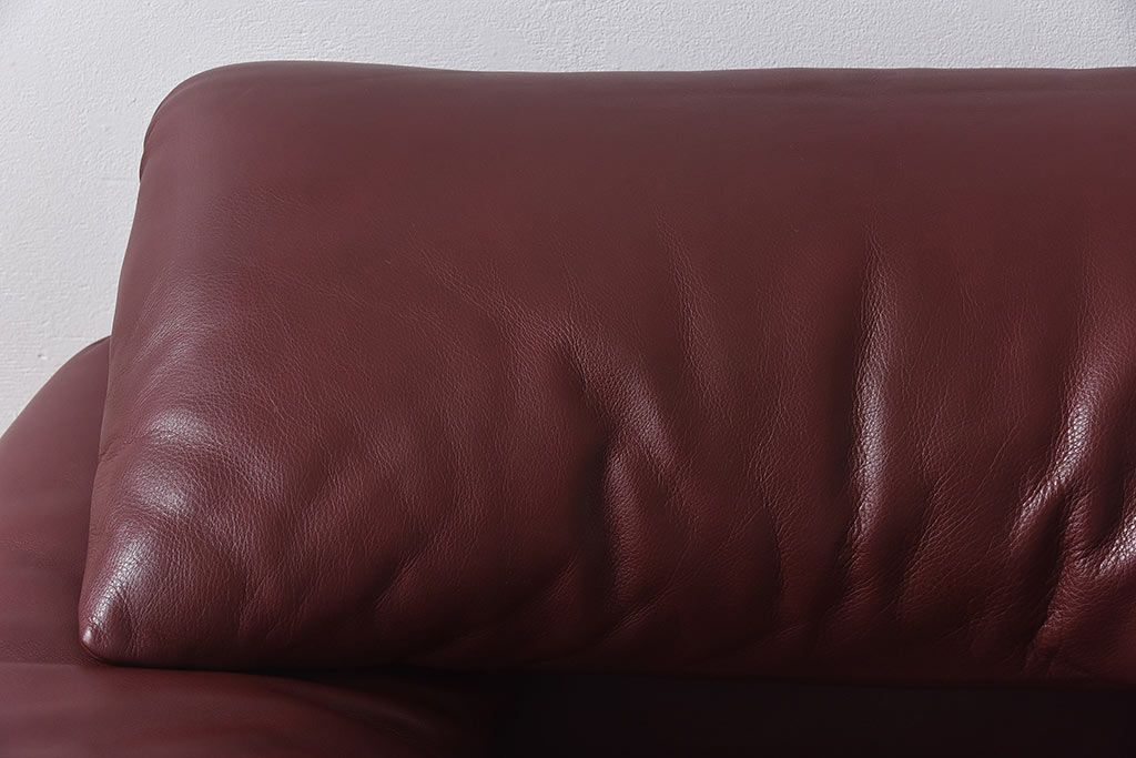 中古　Cassina(カッシーナ)　MARALUNGA(マラルンガ)　本革　FY革　1Pソファ(定価約100万円)