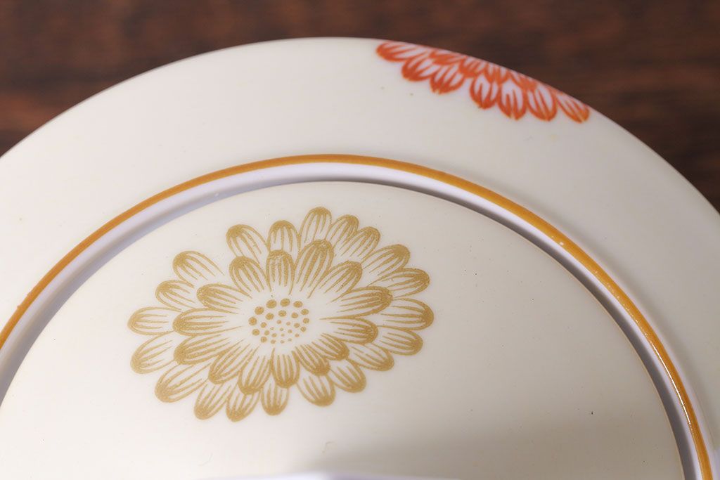 アンティーク雑貨　オールドノリタケ(Noritake、則武、日陶)　花柄と角ばった取っ手が可愛らしいレトロなポット