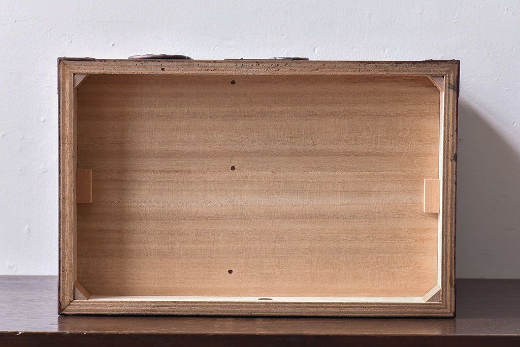 中古美品　欅産業　KM-12D　仙台民芸小箪笥(帳箱、船箪笥、舟型三つ抽箪笥)