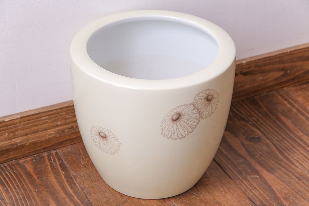 アンティーク雑貨　オールドノリタケ(日陶)　白菊文様　レトロな火鉢