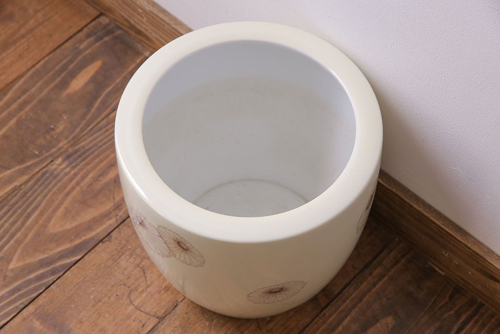 アンティーク雑貨　オールドノリタケ(日陶)　白菊文様　レトロな火鉢