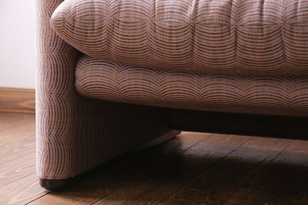中古　Cassina(カッシーナ)　MARALUNGA(マラルンガ)　ファブリック 1Pソファ(一人掛け)(定価約50万円)