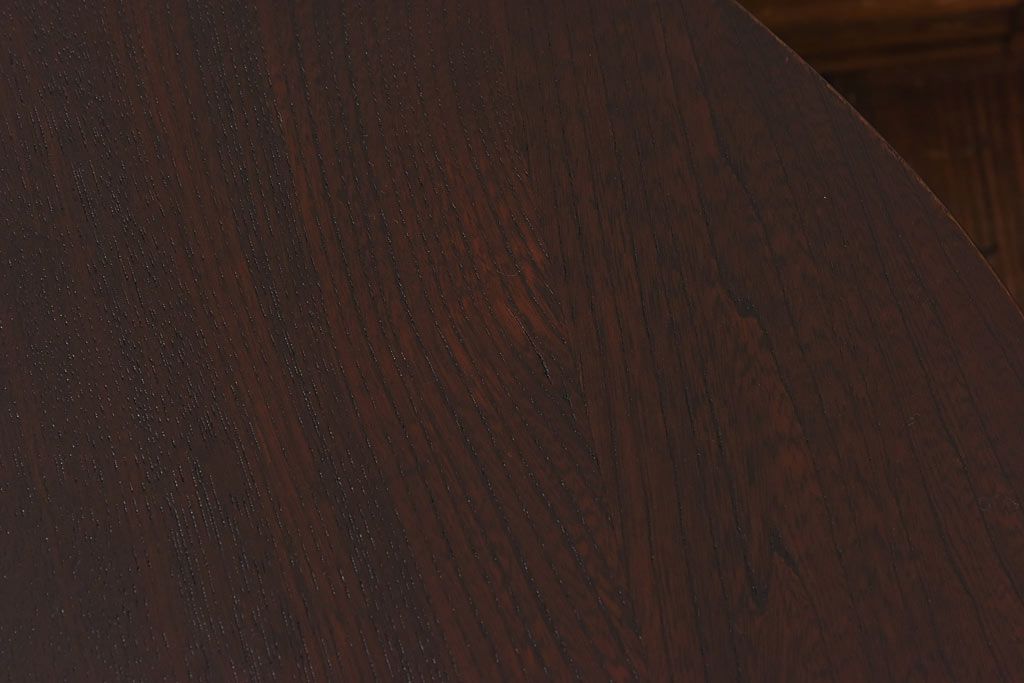 レトロ家具　昭和レトロ　栓材　渋みのある懐かしい雰囲気の丸ちゃぶ台(座卓、ローテーブル)