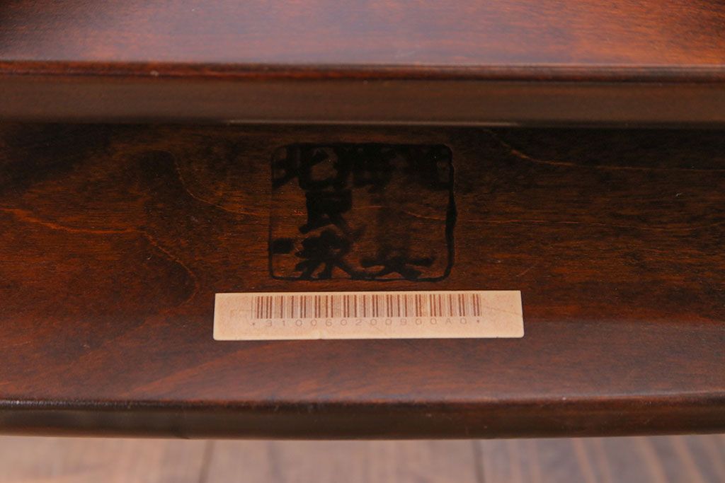 中古　北海道民芸家具　#697　落ち着きのある高座椅子(回転イス、ダイニングチェア)(1)