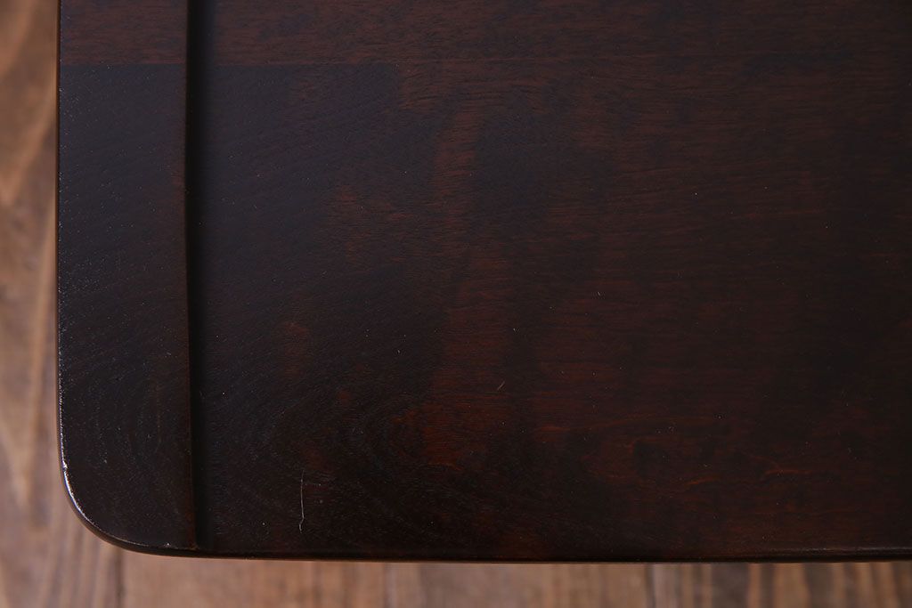 中古美品　北海道民芸家具　HM686 シンプルな小振りのチェア(ダイニングチェア、椅子、板座チェア)(定価約6万円)