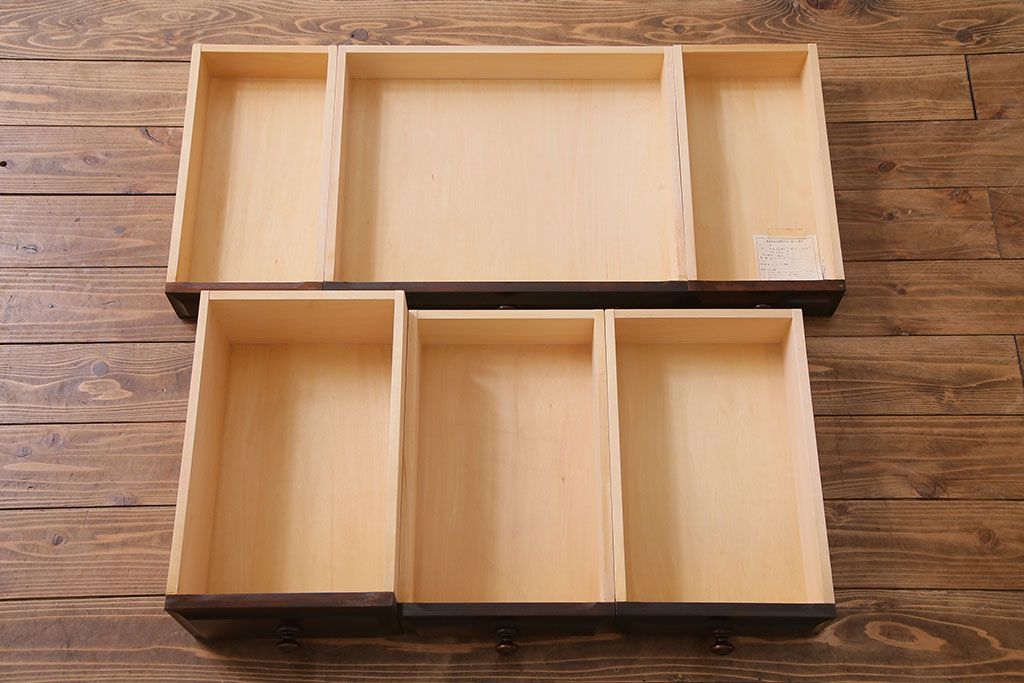ビンテージ　北海道民芸家具　絶版品!両袖ビューロー(ライティングビューロー、デスク、在宅ワーク、在宅用、簿記机)