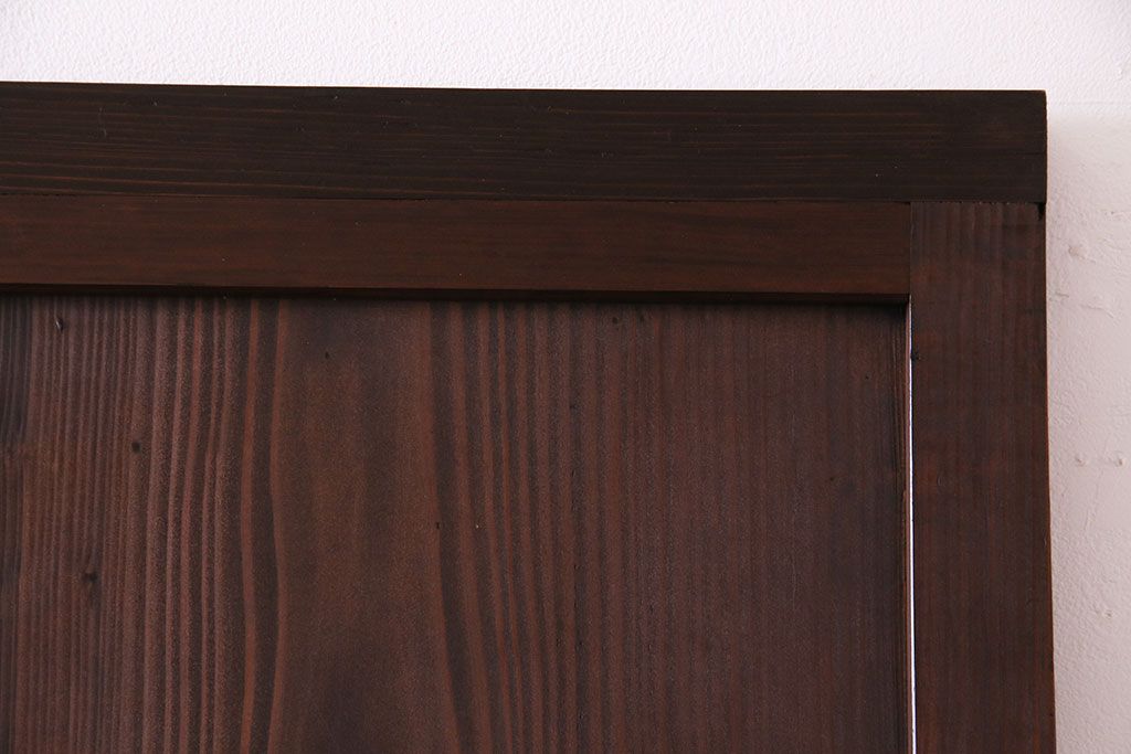 昭和初期　美品　杉材　味わい深い風合いが魅力の障子戸(引き戸、建具)4枚セット(1)