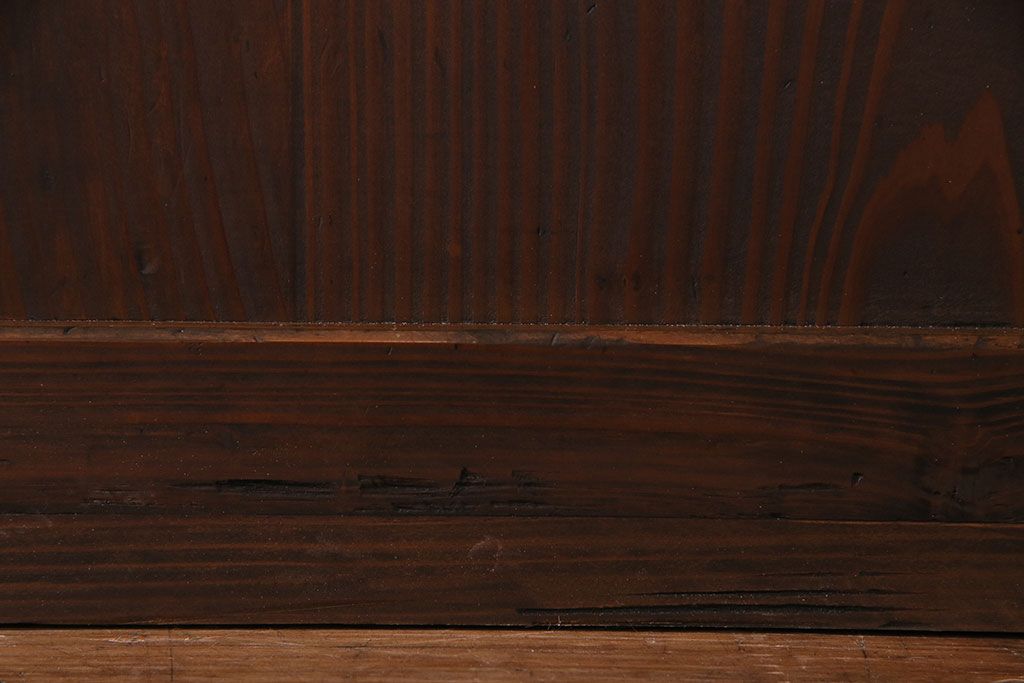 昭和初期　美品　杉材　味わい深い風合いが魅力の障子戸(引き戸、建具)4枚セット(1)