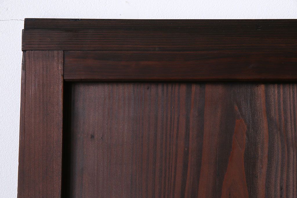 昭和初期　美品　杉材　味わい深い風合いが魅力の障子戸(引き戸、建具)4枚セット(1)