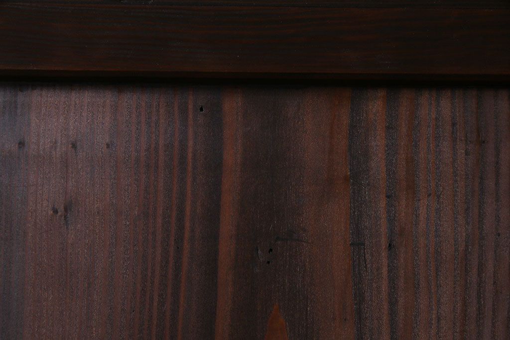 昭和初期　美品　杉材　味わい深い風合いが魅力の障子戸(引き戸、建具)4枚セット(1)