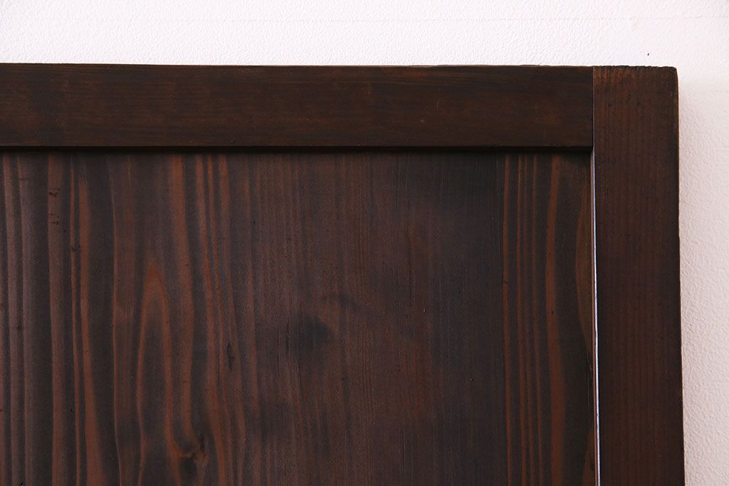 昭和初期　美品　杉材　味わい深い風合いが魅力の障子戸(引き戸、建具)4枚セット(2)