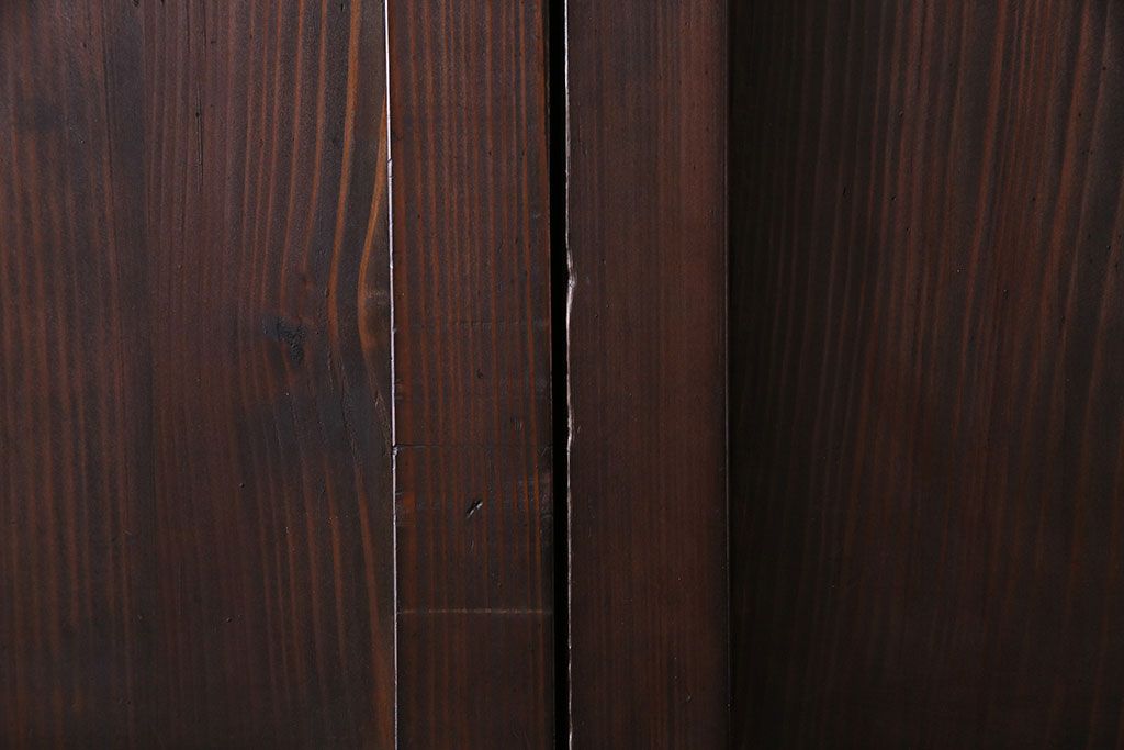 昭和初期　美品　杉材　味わい深い風合いが魅力の障子戸(引き戸、建具)4枚セット(2)