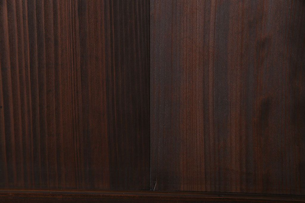 昭和初期　美品　杉材　味わい深い風合いが魅力の障子戸(引き戸、建具)4枚セット(2)