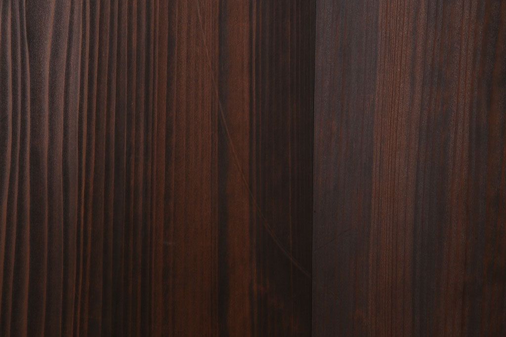 昭和初期　美品　杉材　味わい深い風合いが魅力の障子戸(引き戸、建具)4枚セット(2)