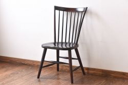 中古　松本民芸家具　シンプルで座り心地の良いNC型チェア(ダイニングチェア、椅子、板座チェア)(定価約8万円)(1)