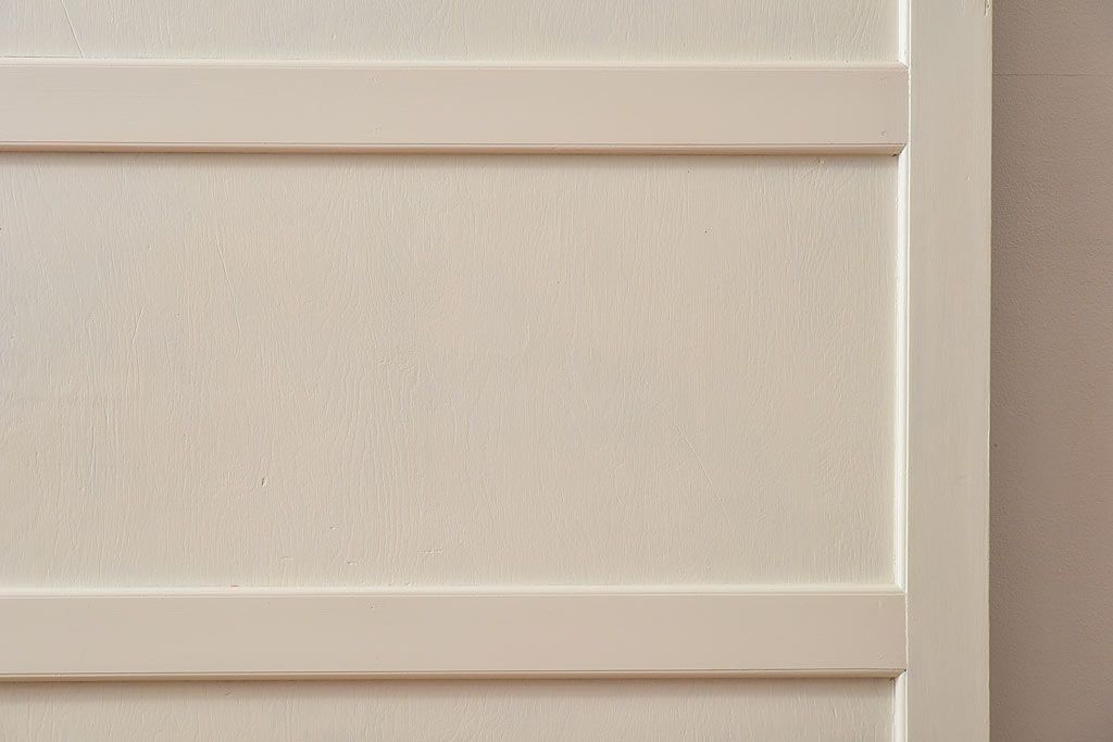 ペイント家具　ラフジュ工房オリジナルステンドグラス　結霜ガラスとステンドグラスがおしゃれな引き戸(建具)2枚セット