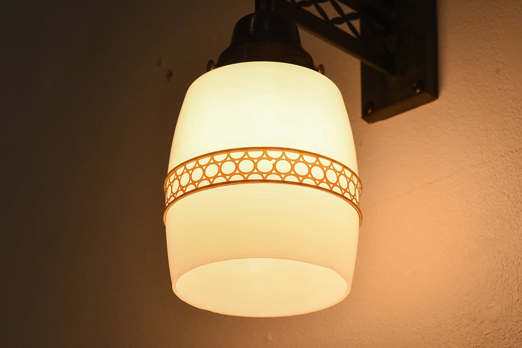 和製アンティーク　和のデザインが魅力的なウォールランプ(壁掛け照明、ライト)