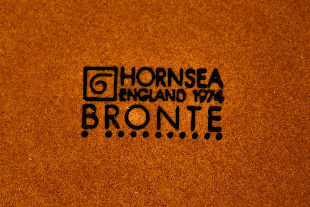 イギリスビンテージ　HORNSEA(ホーンジー) BRONTE(ブロンテ) サイドプレート(ケーキプレート、平皿)2枚セット(1)