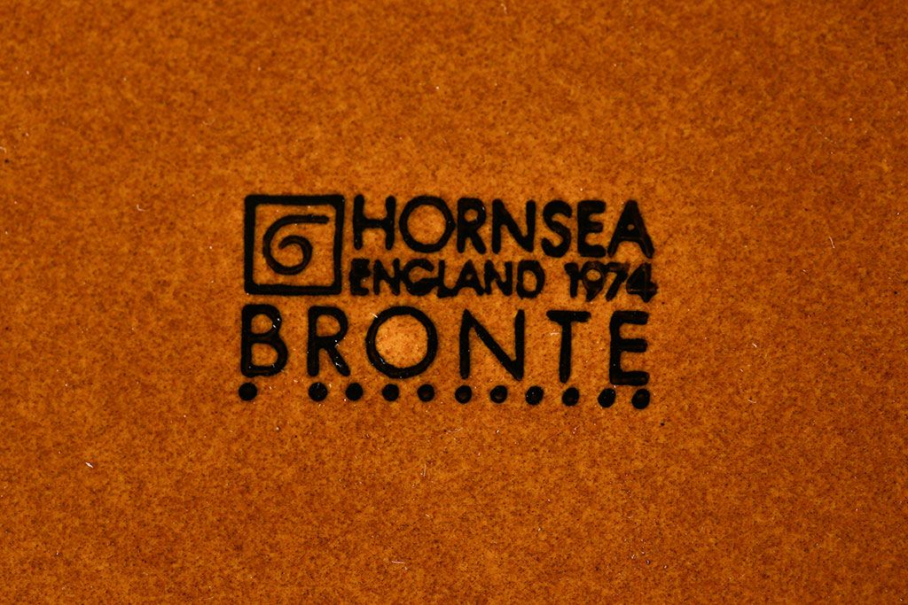 イギリスビンテージ　HORNSEA(ホーンジー) BRONTE(ブロンテ) サイドプレート(ケーキプレート、平皿)2枚セット(1)