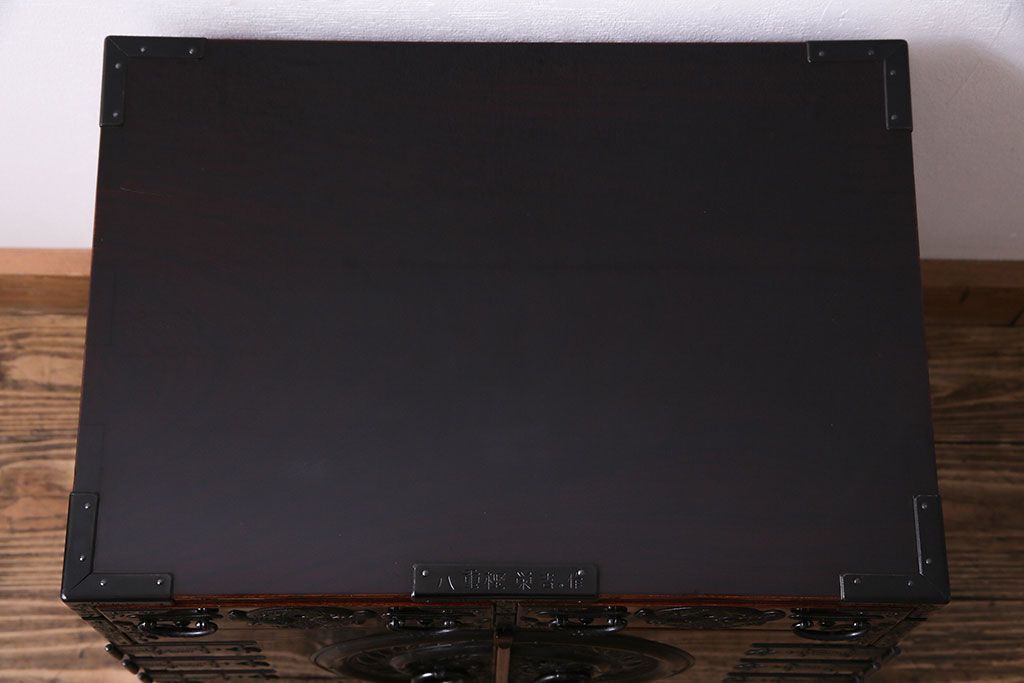 ☆ 85728 古箪笥 松竹梅 幅105x奥行38.5x高さ77cm 鍵無 仙台