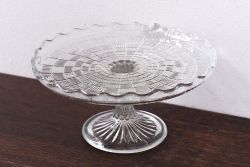 アンティーク雑貨　昭和レトロ　オーソドックスな花モチーフのガラス深皿(小皿、鉢)3枚セット
