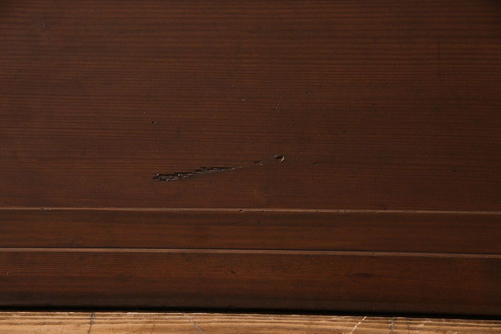 和製アンティーク　大正昭和初期　ヒノキ材　裏障子付き　上品な和のパーテーション(衝立て)