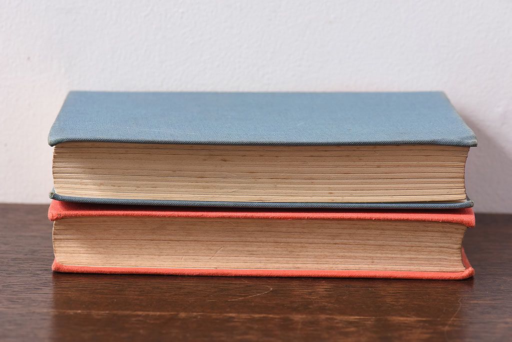 アンティーク雑貨　イギリスアンティーク　飾るだけで様になる本(洋書、古書、英字本)2冊セット