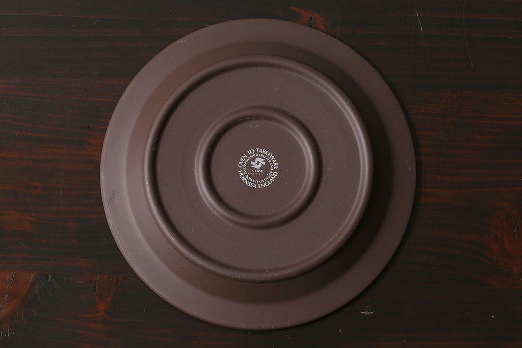 イギリスビンテージ　HORNSEA(ホーンジー)　CORAL(コーラル)　サイドプレート(お皿)2枚セット(3)