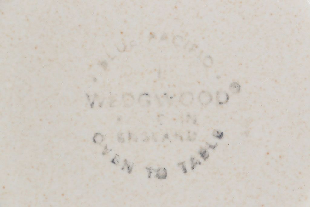 アンティーク雑貨　イギリスビンテージ　WEDGWOOD(ウェッジウッド)　BLUE PACIFIC(ブルーパシフィック)　カップ&ソーサー(洋食器、コーヒーカップ)2客セット