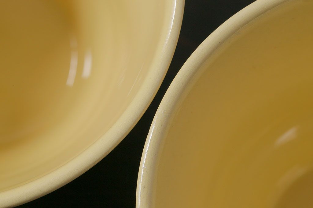 アンティーク雑貨　イギリスビンテージ　Woods ware(ウッズウエア)　Jasmine(ジャスミン)　レトロなトリオ2客セット