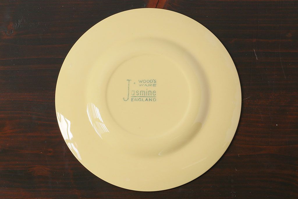 アンティーク雑貨　イギリスビンテージ　Woods ware(ウッズウエア)　Jasmine(ジャスミン)　レトロなトリオ2客セット