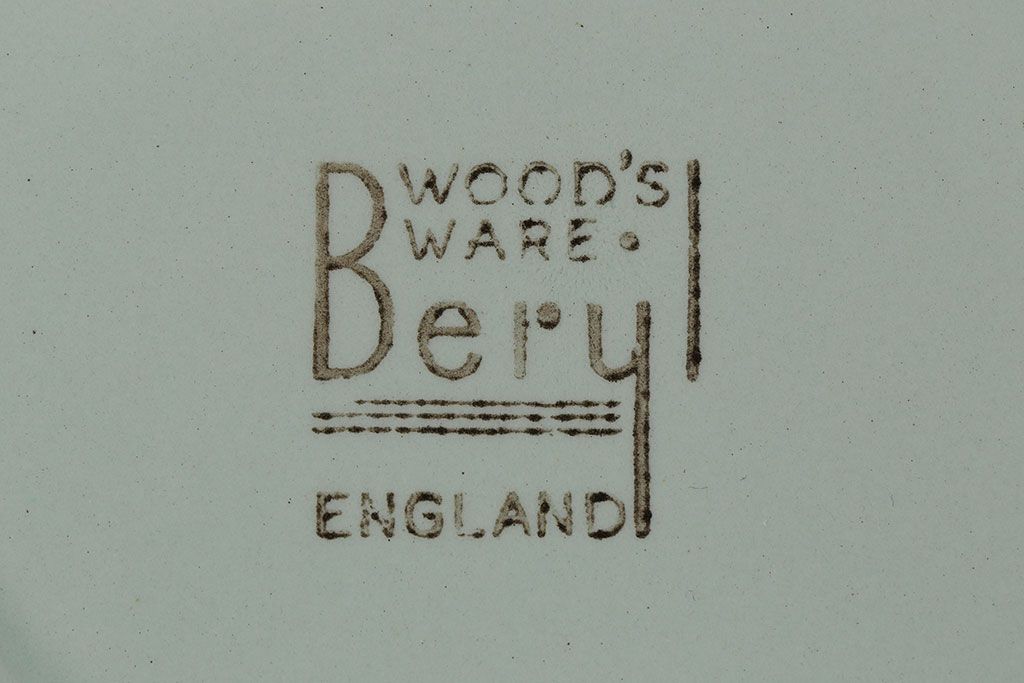 イギリスビンテージ　Woods ware(ウッズウエア)　Beryl(ベロル)　レトロなトリオ2客セット